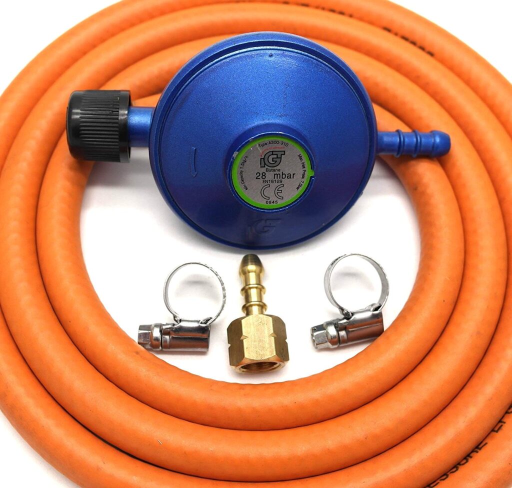 Igt Campingaz Butane Gas Regulator Hose Kit For Bbqs With A 1 4 Bsp