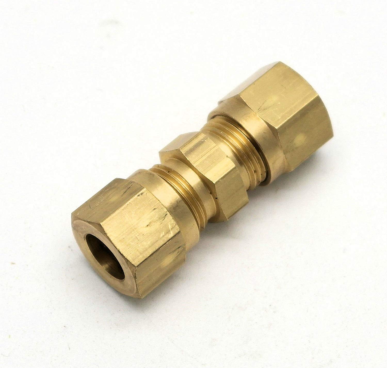 British Made 10Mm To 10Mm Brass Compression Fitting (62) - Huddersfield Gas