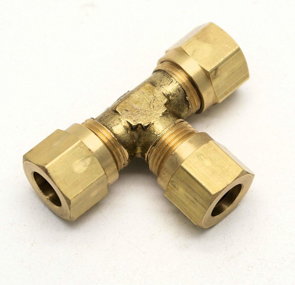 British Made 10mm Equal T Brass Compression Fitting 33 Huddersfield Gas 