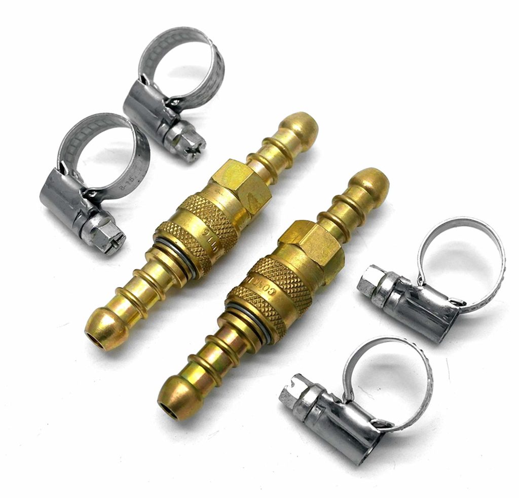 2 X Quick Release Fittings Coupling For 8Mm Propane/Butane Hose + 4 ...