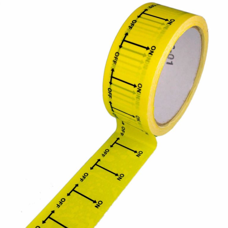 Yellow ON OFF Gas Tape 38mm X 33m - Huddersfield Gas